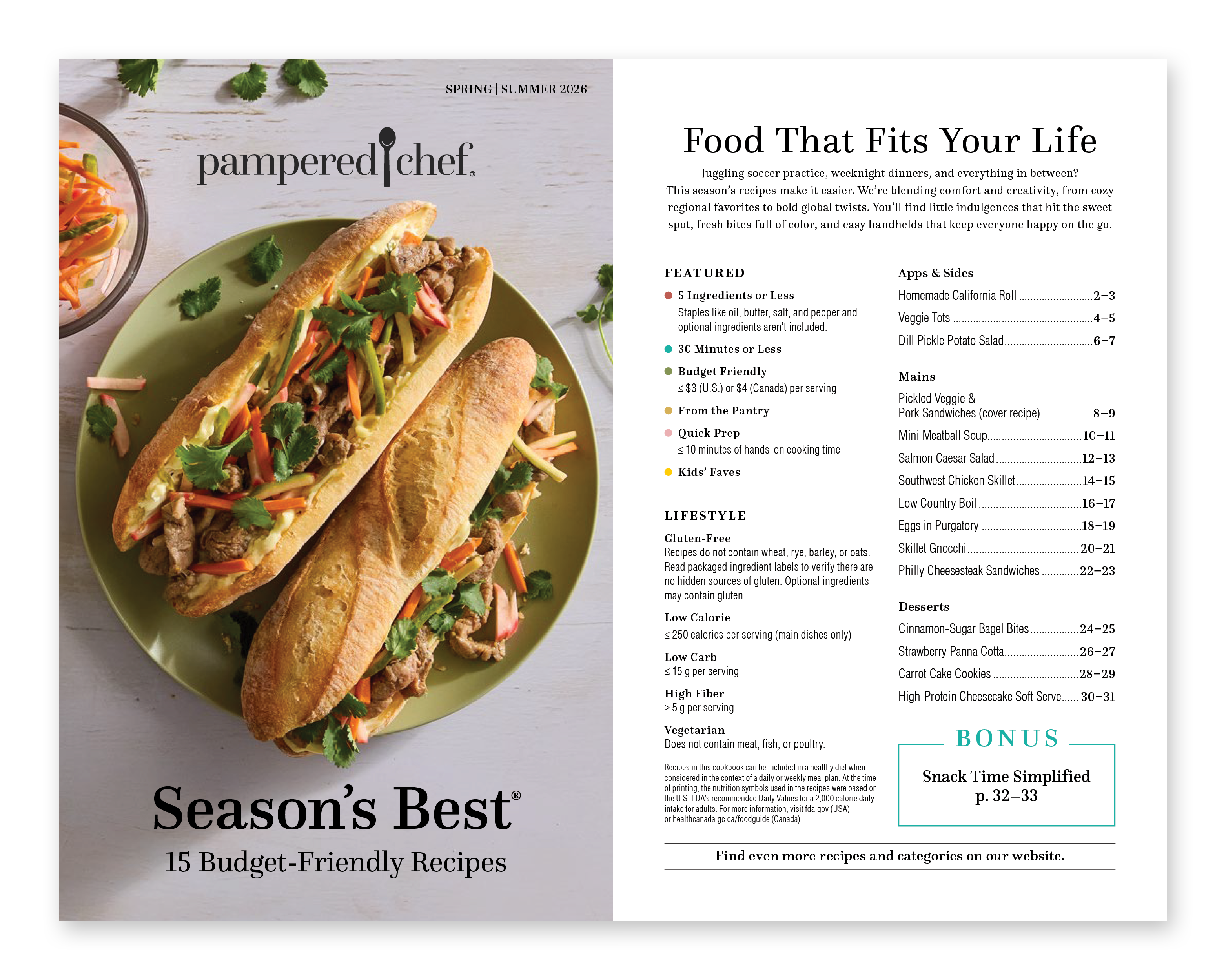 Current catalog spread 1
