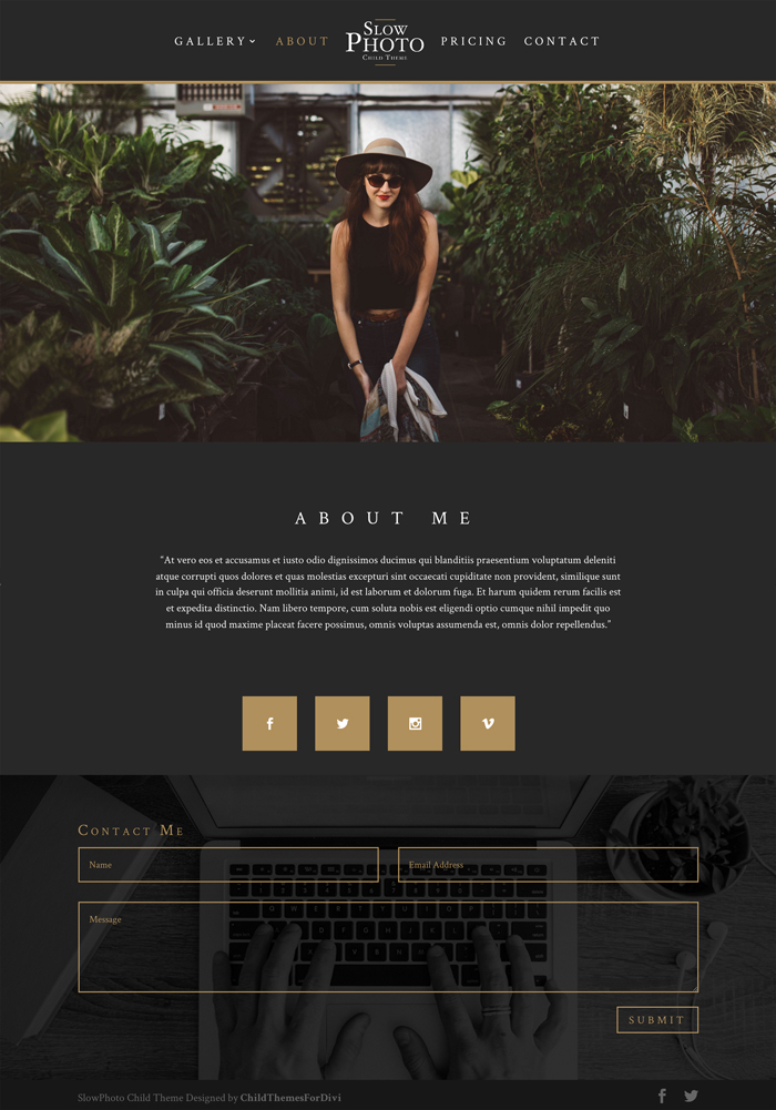 About page